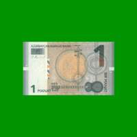 BILLETE DE AZERBAIYAN 1 MANAT, PICK 31a, AÑO 2009, ESTADO SIN CIRCULAR.-