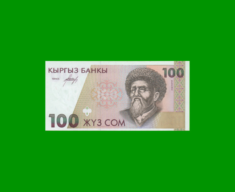 BILLETE DE KYRGISTAN 100 SON, PICK 12, AÑO 1994, ESTADO SIN CIRCULAR.-