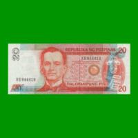 BILLETE DE FILIPINAS 20 PISO, PICK 170e, ESTADO MUY BUENO+ .-