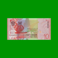 BILLETE DE SANTO TOME & PRINCIPE 10 DOBRAS, PICK 77, AÑO 2020 ESTADO SIN CIRCULAR.-