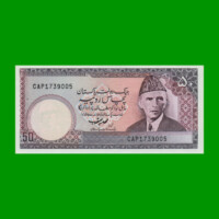 BILLETE DE PAKISTAN 50 RUPIAS, PICK 40, ESTADO SIN CIRCULAR.-