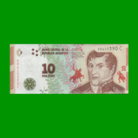 PESOS 3er DISEÑO $10,00, BOT 4003, AÑO 2016, ESTADO EXCELENTE+.-