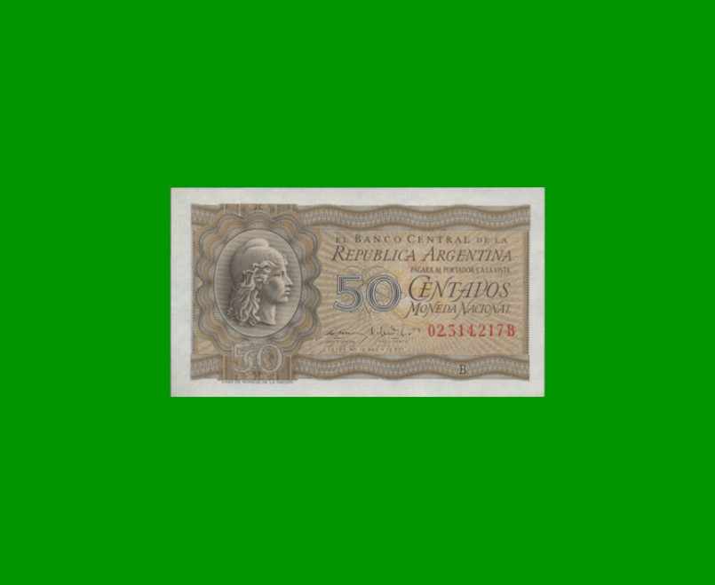 MONEDA NACIONAL 0,50 CTVOS, BOT 1903, AÑO 1951,  ESTADO SIN CIRCULAR.-