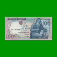 BILLETE DE PORTUGAL 100 ESCUDOS, PICK 178b, AÑO 1981 ESTADO MUY BUENO+.-