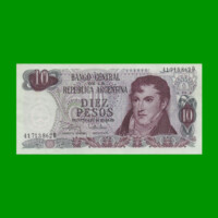 PESOS LEY 18.188 $10,00, BOT 2356, AÑO 1975, ESTADO EXCELENTE+ .-