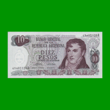 PESOS LEY 18.188 $10,00, BOT 2356, AÑO 1975, ESTADO SIN CIRCULAR.-