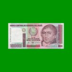 BILLETE DE PERU 1.000.000 DE INTIS, PICK 148, AÑO 1990, ESTADO EXCELENTE+.-