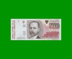 BILLETE DE AUSTRALES, 5.000 AUSTRALES, BOT 2871, AÑO 1991, ESTADO EXCELENTE+.-