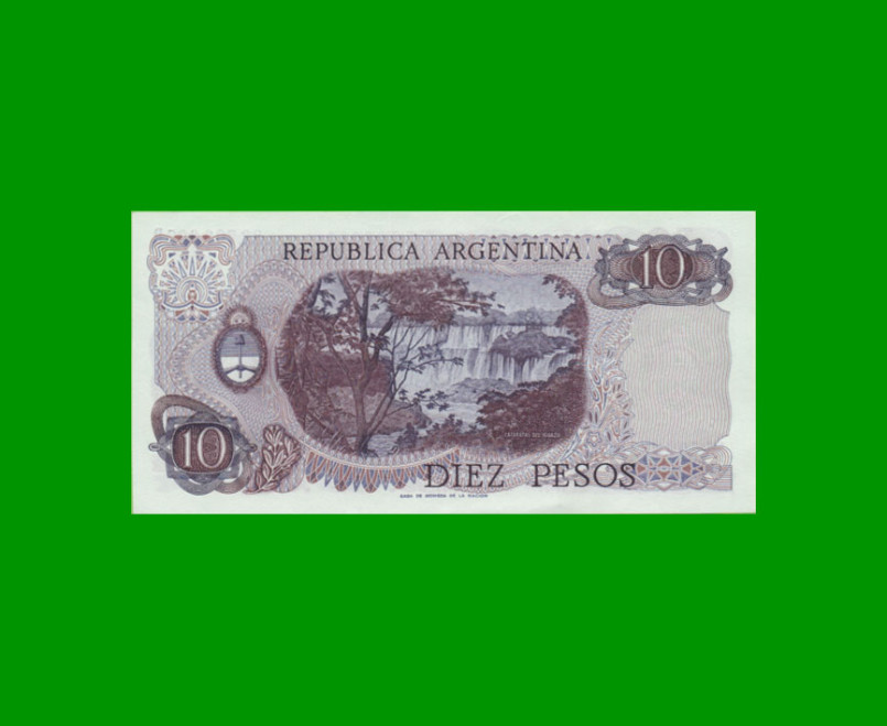 PESOS LEY 18.188 $10,00, BOT 2359, AÑO 1976, ESTADO EXCELENTE+ .- - Imagen 2