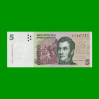 PESOS CONVERTIBLES 2do DISEÑO $5,00, BOT 3327, AÑO 2011, ESTADO EXCELENTE.-