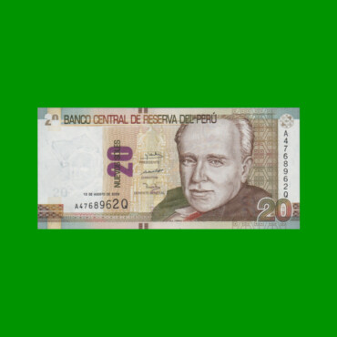 BILLETE DE PERU 20 NUEVOS SOLES, PICK 183, AÑO 2009, ESTADO SIN CIRCULAR.-
