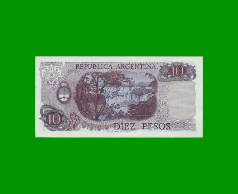 PESOS LEY 18.188 $10,00, BOT 2359, AÑO 1976, ESTADO SIN CIRCULAR.- - Imagen 2