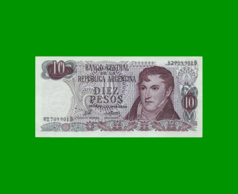 PESOS LEY 18.188 $10,00, BOT 2359, AÑO 1976, ESTADO SIN CIRCULAR.-