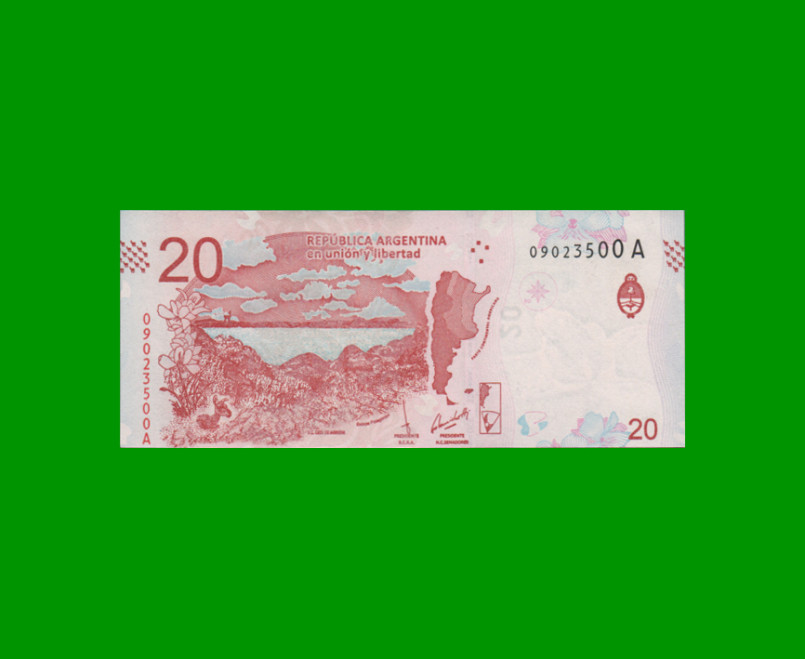 PESOS 3er DISEÑO $20,00, BOT 5001, AÑO 2017, ESTADO EXCELENTE+.- - Imagen 2