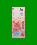 PESOS 3er DISEÑO $20,00, BOT 5001, AÑO 2017, ESTADO EXCELENTE+.-