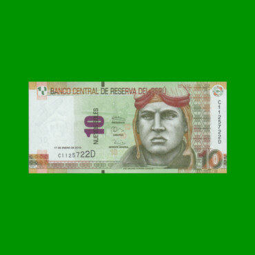 BILLETE DE PERU 10 NUEVOS SOLES, PICK 187, AÑO 2013, ESTADO SIN CIRCULAR.-