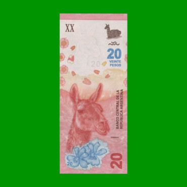 PESOS 3er DISEÑO $20,00, BOT 5001, AÑO 2017, ESTADO SIN CIRCULAR.-