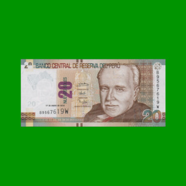 BILLETE DE PERU 20 NUEVOS SOLES, PICK 188, AÑO 2013, ESTADO SIN CIRCULAR.-
