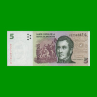 PESOS CONVERTIBLES 2do DISEÑO $5,00, BOT 3328, AÑO 2011, ESTADO SIN CIRCULAR.-