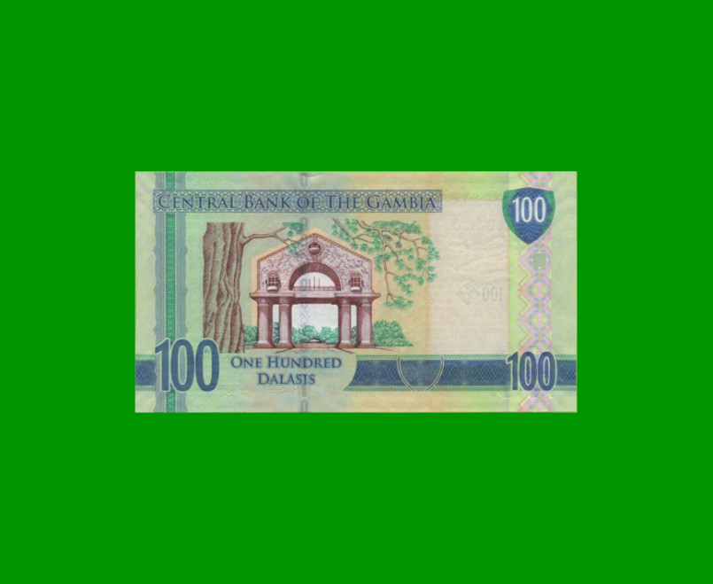 BILLETE DE GAMBIA 100 DALASIS, PICK 35, AÑO 2015 ESTADO SIN CIRCULAR.- - Imagen 2