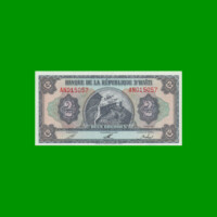 BILLETE DE HAITI 2 GOURDES, PICK 260, AÑO 1992 ESTADO SIN CIRCULAR.-