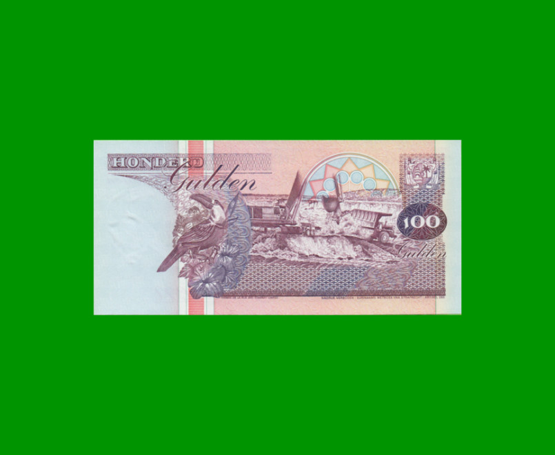 BILLETE DE SURINAM 100 GULDEN PICK 139b AÑO 1998 ESTADO SIN CIRCULAR.-