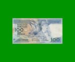 BILLETE DE PORTUGAL 100 ESCUDOS, PICK 179f, AÑO 1988 ESTADO MUY BUENO+.-