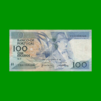 BILLETE DE PORTUGAL 100 ESCUDOS, PICK 179f, AÑO 1988 ESTADO MUY BUENO+.-