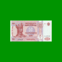 BILLETE DE MOLDAVIA 50 LEI, PICK 14f, AÑO 2013 ESTADO SIN CIRCULAR.-