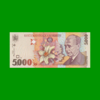 BILLETE DE RUMANIA 5.000 LEI, PICK 107, AÑO 1998 ESTADO SIN CIRCULAR.-