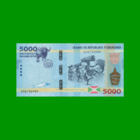 BILLETE DE BURUNDI 5.000 FRANCOS, PICK 53, AÑO 2015 ESTADO SIN CIRCULAR.-