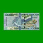 BILLETE DE SIERRA LEONA 10.000 LEONES, PICK 33b, AÑO 2013 ESTADO SIN CIRCULAR.-