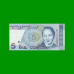 BILLETE DE KYRGISTAN 5 SON, PICK 13, AÑO 1997, ESTADO SIN CIRCULAR.-