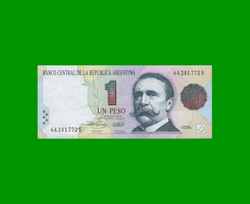 PESOS CONVERTIBLES 1er DISEÑO $1,00, BOT 3006, AÑO 1993, ESTADO EXCELENTE.-