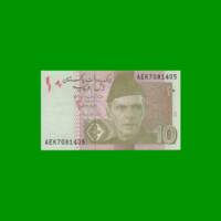 BILLETE DE PAKISTAN 10 RUPIAS, PICK 54, ESTADO SIN CIRCULAR.-