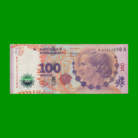 REPOSICION BILLETE CONVERTIBLE TERCER DISEÑO $ 100,00, BOT 4311a, ESTADO MUY BUENO- .-