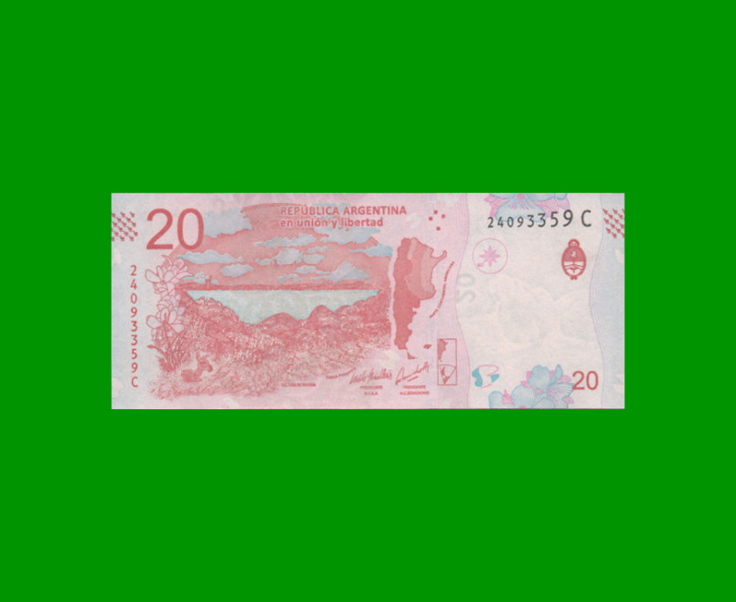 PESOS 3er DISEÑO $20,00, BOT 5006, AÑO 2020, ESTADO EXCELENTE+.- - Imagen 2