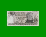 PESOS LEY 18.188 $50,00, BOT 2365, AÑO 1973, ESTADO MUY BUENO.-