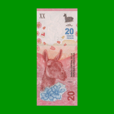 PESOS 3er DISEÑO $20,00, BOT 5006, AÑO 2020, ESTADO EXCELENTE+.-