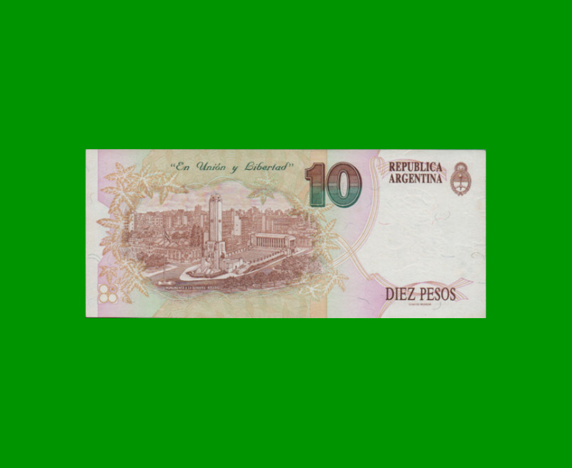 PESOS CONVERTIBLES 1er DISEÑO $10,00, BOT 3043, AÑO 1994, ESTADO EXCELENTE.- - Imagen 2