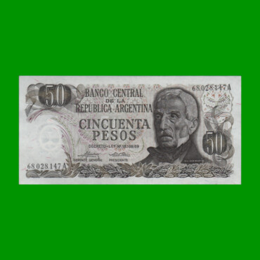 PESOS LEY 18.188 $50,00, BOT 2371, AÑO 1975, ESTADO EXCELENTE+ .-