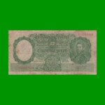 MONEDA NACIONAL $50,00, BOT 1991, NUMEROS ROJOS, AÑO 1955, ESTADO BUENO+ .-