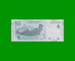 PESOS 3er DISEÑO $50,00, BOT 5206a, AÑO 2020, ESTADO SIN CIRCULAR.- - Imagen 2
