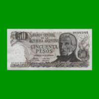 PESOS LEY 18.188 $50,00, BOT 2372, AÑO 1975, ESTADO EXCELENTE.-