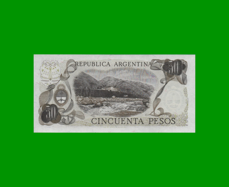 PESOS LEY 18.188 $50,00, BOT 2372, AÑO 1975, ESTADO EXCELENTE+ .- - Imagen 2