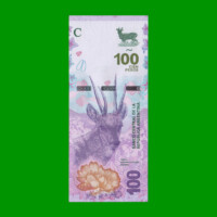PESOS 3er DISEÑO $100,00, BOT 5401, AÑO 2018, ESTADO EXCELENTE+.-