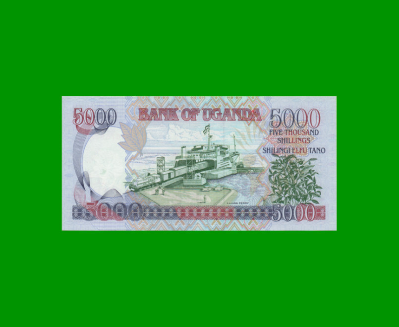 BILLETE DE UGANDA 5.000 SHILLINGS, PICK 44a, AÑO 2004 ESTADO SIN CIRCULAR.- - Imagen 2