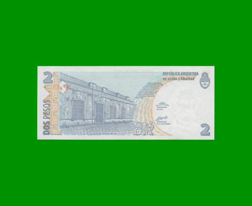 PESOS CONVERTIBLES 2do DISEÑO $2,00, BOT 3217, AÑO 2004, ESTADO EXCELENTE+.- - Imagen 2