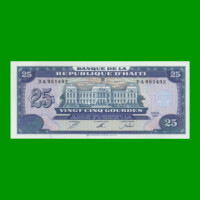 BILLETE DE HAITI 25 GOURDES, PICK 262, AÑO 1993 ESTADO SIN CIRCULAR.-