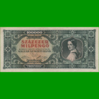 BILLETE DE HUNGRIA 100.000 MILPENGO, PICK 127, AÑO 1946 ESTADO EXCELENTE.-